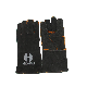  Huarui High Quality 14 Inch Cowhide Leather Glove Welding Working Safety Glove