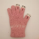  Women′s Winter Warm Cute Sweet Jacquard Three Finger Gloves
