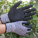 Protective Nylon Spandex Super Flex Sandy Nitrile Safety Work Gloves