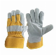  Comfortable Double Palm Anti Abrasion Welding Working Rigger Cow Leather Safety Work Gloves