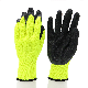 Oil Chemical Resistant Anti Slip Black Latex Coated Custom Logo CE En388 Latex Safety Work Gloves
