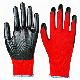  Polyester Liner Nitrile Coated Durable Labor Protective Work Gloves (NS004)