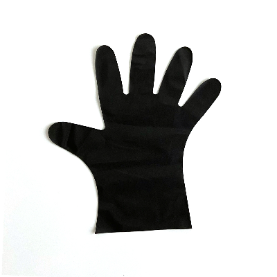 Good Quality Waterproof Black Kitchen Use Disposable TPE Glove