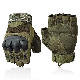 Yuemai Outdoor Training Breathable Combat Knuckle Protection Tactical Half Finger Gloves
