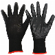 Industrial Black Smooth Nitrile Dipped Nylon Construction Safety Work Gloves manufacturer