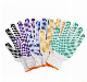 Wholesale Labor Garden Industrial Work Safety Knitted Cotton PVC DOT Non-Slip Gloves manufacturer