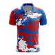 Custom Fast Drying Polyester Fabric Sublimation Printed Badminton Uniform Tennis Shirt manufacturer