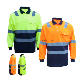 Hi Vis Long Sleeve Workwear Reflective Dry Safety Polo Shirt manufacturer