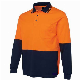 Hi Vis Long Sleeve Top Safety Workwear Breathable Dry Quick Polo Shirt manufacturer