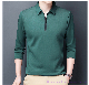 Wholesale Custom Zipper Long Sleeve Blank Polo Shirt manufacturer
