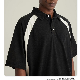 Summer New Striped Lapel Knitted Shirt Short Sleeve Business Polo Shirt Men manufacturer