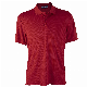Men′s 100% Polyester Waffit Polo Shirt Red Color Printing or Emb Acceptable manufacturer
