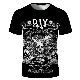 Factory Price Custom Skull Printing Oversized Tee Shirt in China manufacturer