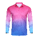 Fashion Rainbow Full Sublimation Customized Long Sleeve Fishing Shirt manufacturer