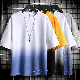 Gradual Change Factory Customized Cheap Printing 100%Cotton T- Shirt for Man manufacturer