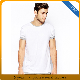 Wholesale Men′ S Plain White Loose Scoop Neck Tee Shirt manufacturer