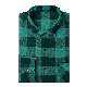 Fashion Mens Flannel Black White Checked Thick Material Lumberjack Shirt manufacturer