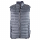 Men ′ S Solid Full Zip Puffer Vest with Zipper Pockets manufacturer