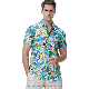 Custom Fashion 100% Cotton Men Mile Bay Loose Fit Hawaiian Shirt