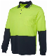 New Hi-Vis Breathable Cotton Backed Polyester Long Sleeve Polo Shirt manufacturer