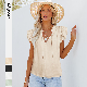 Loose Lace V-Neck Short Sleeve Trends Casual Low Price Tight-Fitting Wholesales Top Shirts manufacturer