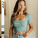 Casual Navel Drop High Quality Tight Fitting Women Comfortable Spicy Fashionable Shirts manufacturer