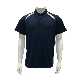 Aibort Ready to Ship Office Unisex Stock Navy with White Piping Polo Shirt (Polo-0606B) manufacturer