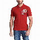 Print Logo Men′s Golf Red Polo Shirt manufacturer