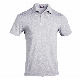 Ms016 Men′s Short Sleeve Polo Shirt Solid Color Breathable Jacquard Mesh manufacturer