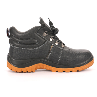 Waterproof Anti-Slip Black PU Injection Safety Working Shoes