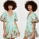 Lady Summer V Neck Dress China Apparel Factory Wholesale Fashion Casual Clothing manufacturer