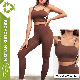 Tianchen Garment Factory OEM/ODM Design Womens Matching Yoga Sets, Cute Sustainable Fitness Apparel Recycled Fabric Gym Top + Leggings Exercise Clothes manufacturer