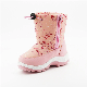 Factory Price Girls Pink Snow Boots Waterproof Anti-Slip Outdoor Footwear Shoes for Children manufacturer