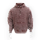 Heavy Men′s Fleece Hoody Garment Dye Crystal Wash Streetwear Clothing manufacturer