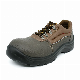 Brown Low Cut Men Split Leather Steel Toe Work Safety Shoes