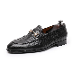 Formal Tuxedo Shoes Men Black Leather Bit Loafer Shoes