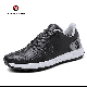 Men Women Rubber Sole Microfiber Upper Waterproof Leather Golf Shoes Ex-23G1005