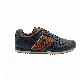 Sneaker Manufacturer Latest Sport Breathable Leather Made Blue Flat Sneakers White Casual Shoes Men manufacturer