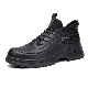 Office Antislip Work Safety Footwear with Black Color Smooth Leather manufacturer