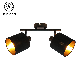 Indoor Ceiling Light Fixtures Fabric Shade Iron E14 Black Bedroom Spotlight manufacturer