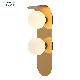 New Modern Indoor Gold LED Bulb Shape Lighting Wall Lamp manufacturer