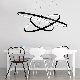 Black Kitchen Circular Pendant Lights Chandelier Ring Light (WH-AP-18) manufacturer