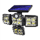 Waterproof Outdoor Motion Sensor 4 Heads Lamp 198 LED Solar Garden Light manufacturer