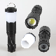 Yichen Multifunctional Zoomable 1200lm COB LED Flashlight with Dual Light and Removable Lampshade manufacturer