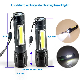 Yichen New Design Compact Zoomable Rechargeable LED Flashlight with COB Torch Light manufacturer