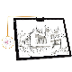 New Product Integrated Bracket Design A3 Battery Type LED Tracing Tablet Tracing Light Pad USB LED Light Pad with Stand manufacturer
