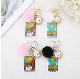 Wholesale Custom Acrylic Hotel Toy Story Sun LED Light Metal Souvenir Keychain manufacturer