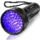 Purple White Flashlight Ultraviolet Torch Zoom Retractable Flashlight Detection Lighting Lamp manufacturer