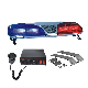 Red Blue LED Warning Lightbar with Sirena PA System Speakers Integrated manufacturer