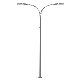 8m 10m 12m Electrical AC Double Arms Highway Q235 Street Light Poles Conical Lamp Posts Colomn manufacturer